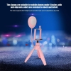 Lampa LED ze statywem i uchwytem na telefon różowa [22080000574]